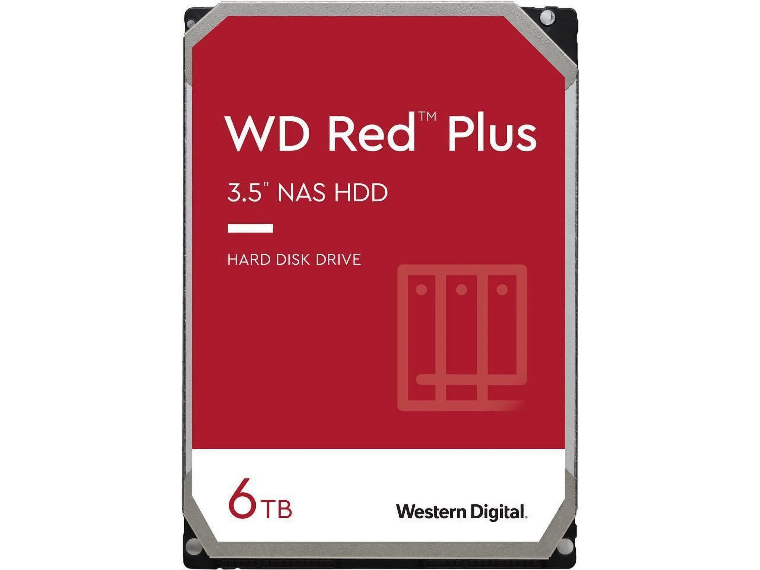 WD Red Plus WD60EFPX 6TB 5400 RPM 256MB Cache SATA 6.0Gb/s 3.5" Hard Drives