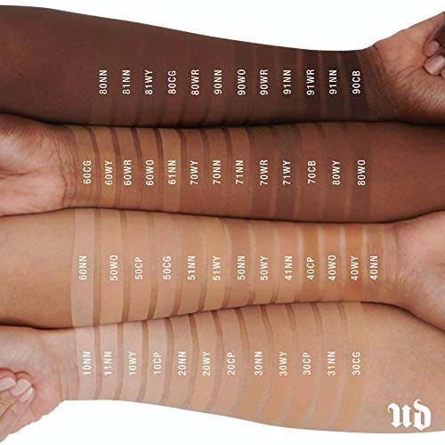 Urban Decay Stay Naked Weightless Liquid Foundation, Waterproof Face Makeup, Buildable Medium Coverage with No Caking, Real-Skin Matte Finish