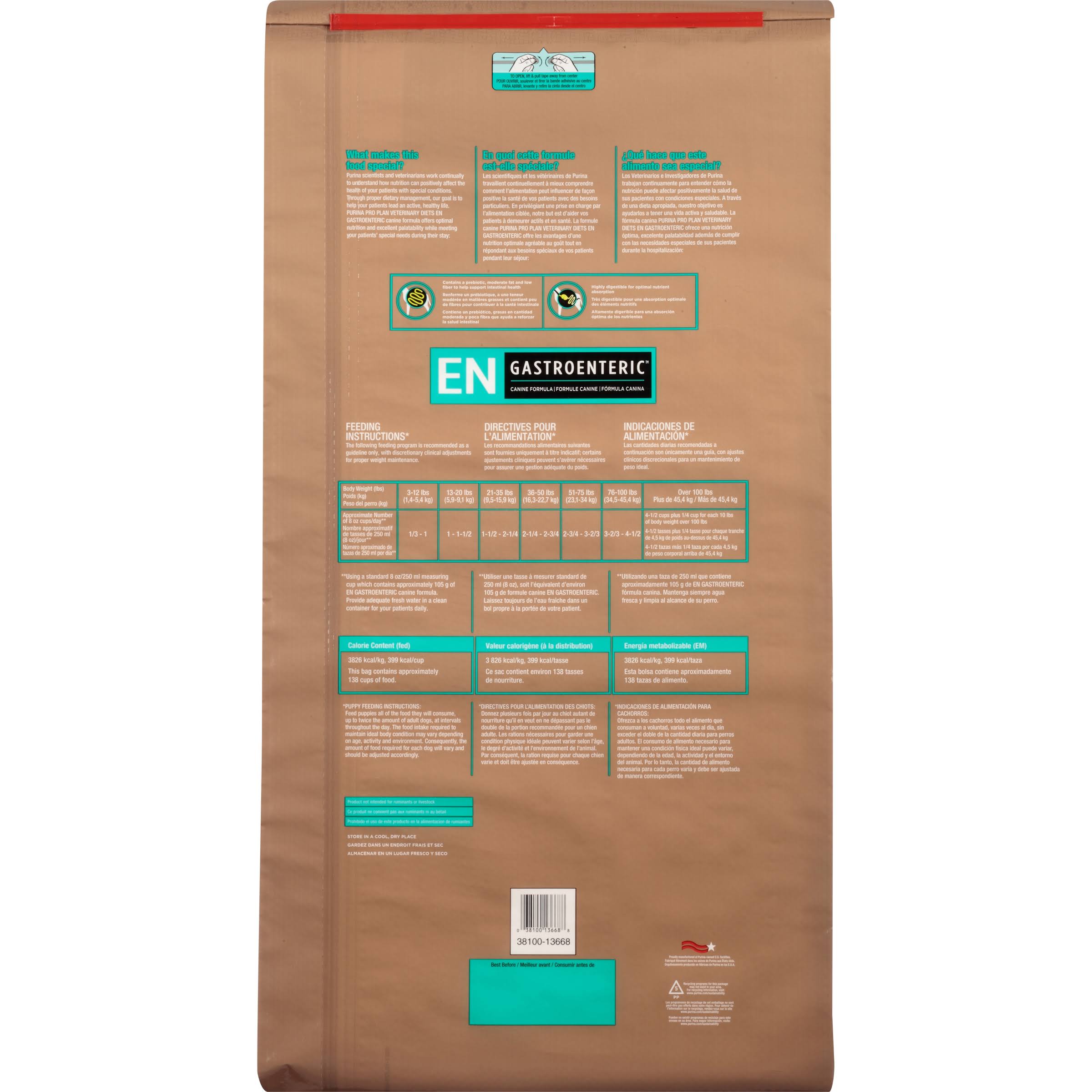 Purina Pro Plan Veterinary Diets EN Gastroenteric Canine Formula Dog Food Hospital Pack 32 Lb. Bag