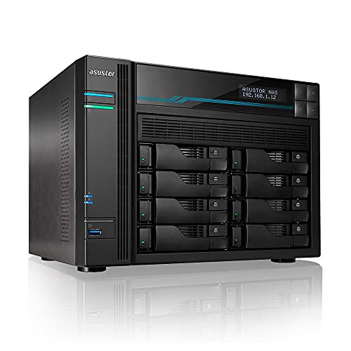 Asustor Lockerstor 4 Gen2 - AS6704T | 4-Bay NAS, Quad-Core 2.0GHz Processor, 4 M.2 NVMe Slots (PCIe 3.0), Dual 2.5GbE, Expandable to 10GbE