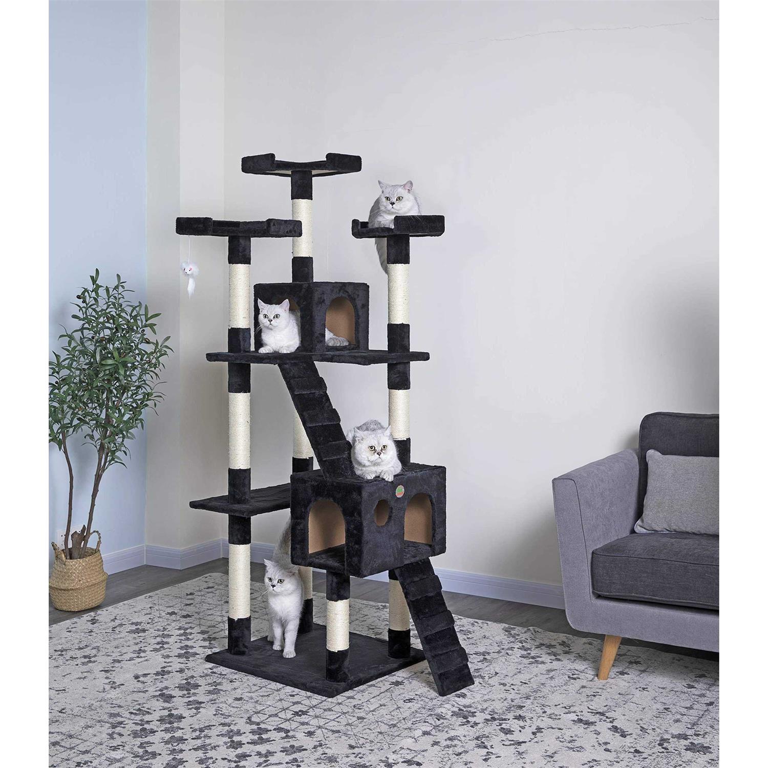 Go Pet Club 72 in. Cat Tree Condo Furniture - Pet Supplies online store