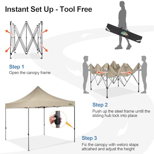 COBIZI 13x26 Pop Up Tent 13x26 Canopy with Sidewalls Heavy Duty Canopy Party Tent for Parties