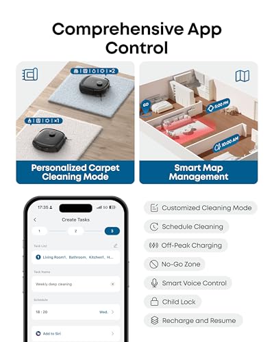 eufy E25 Omni Robot Vacuum and Mop Combo,HydroJet System, 20,000Pa Turbo Suction, Zero-Tangle Design, Edge-to-Corner Deep Cleaning