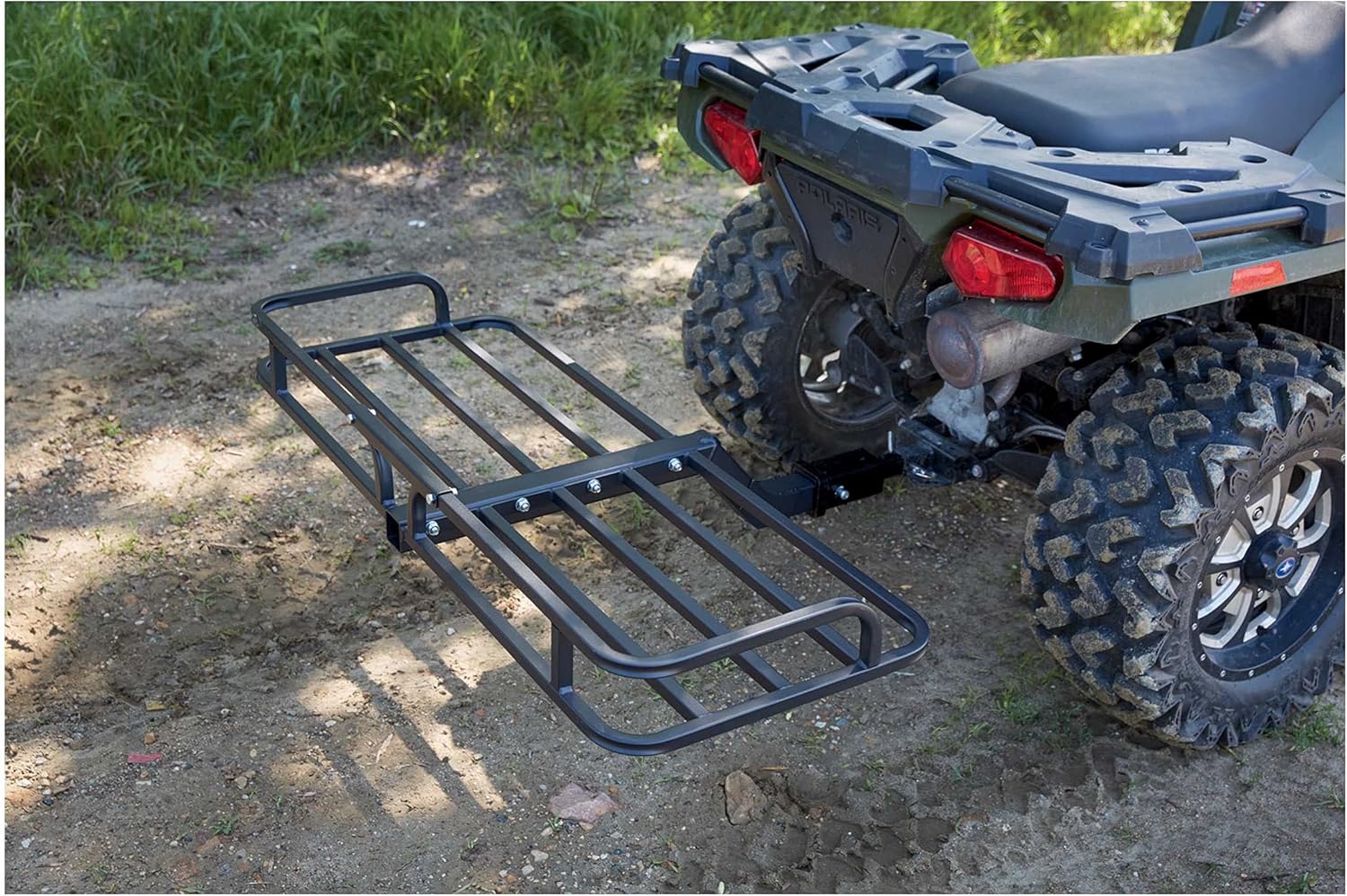 Guide Gear ATV Hitch Cargo Carrier Rack Mount, 300 lb Capacity, Heavy-Duty Steel, 48 l. x 19.25 w. x 4.75 h