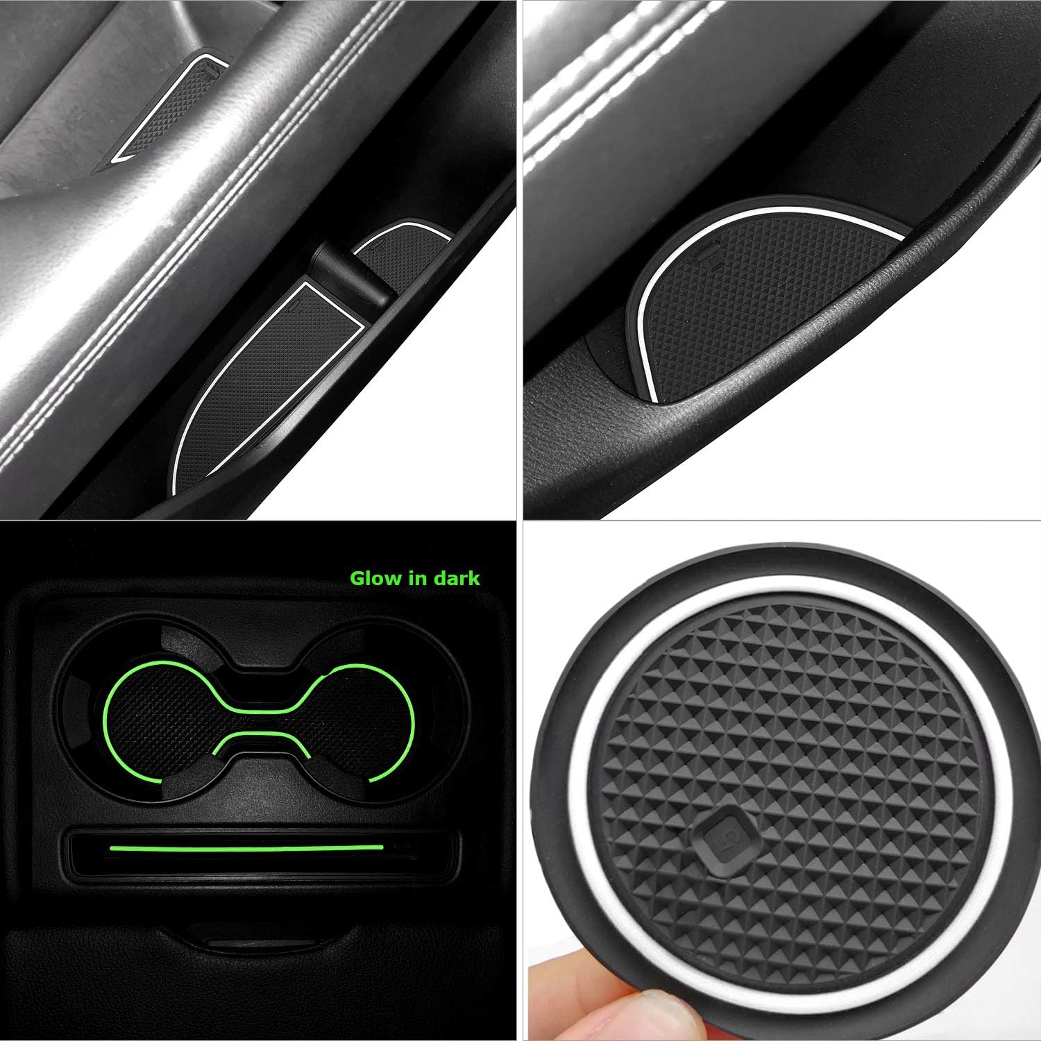 auovo 18pcs Anti Dust Mats for Mazda CX-5/CX5 Accessories 2017-2022 Custom Fit Door Compartment Cup Holder Center Console Liners Car Interior (Red)