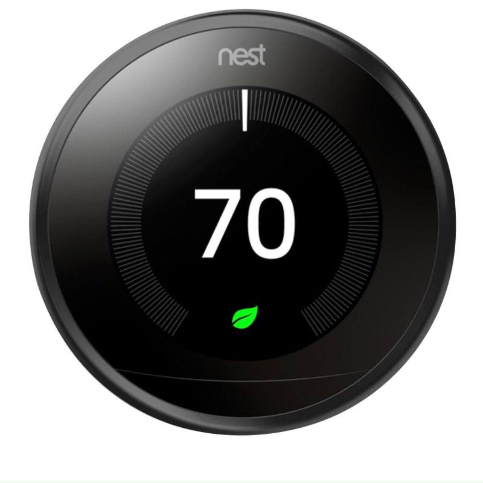 Nest - Learning Thermostat - 3rd Generation - Black