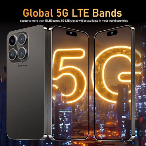 15 Ultra Smartphone Unlocked Cell Phone,Battery 6800mAh 6.8 HD Screen Unlocked Phone,12+512GB Android 14 with 128GB Memory Card