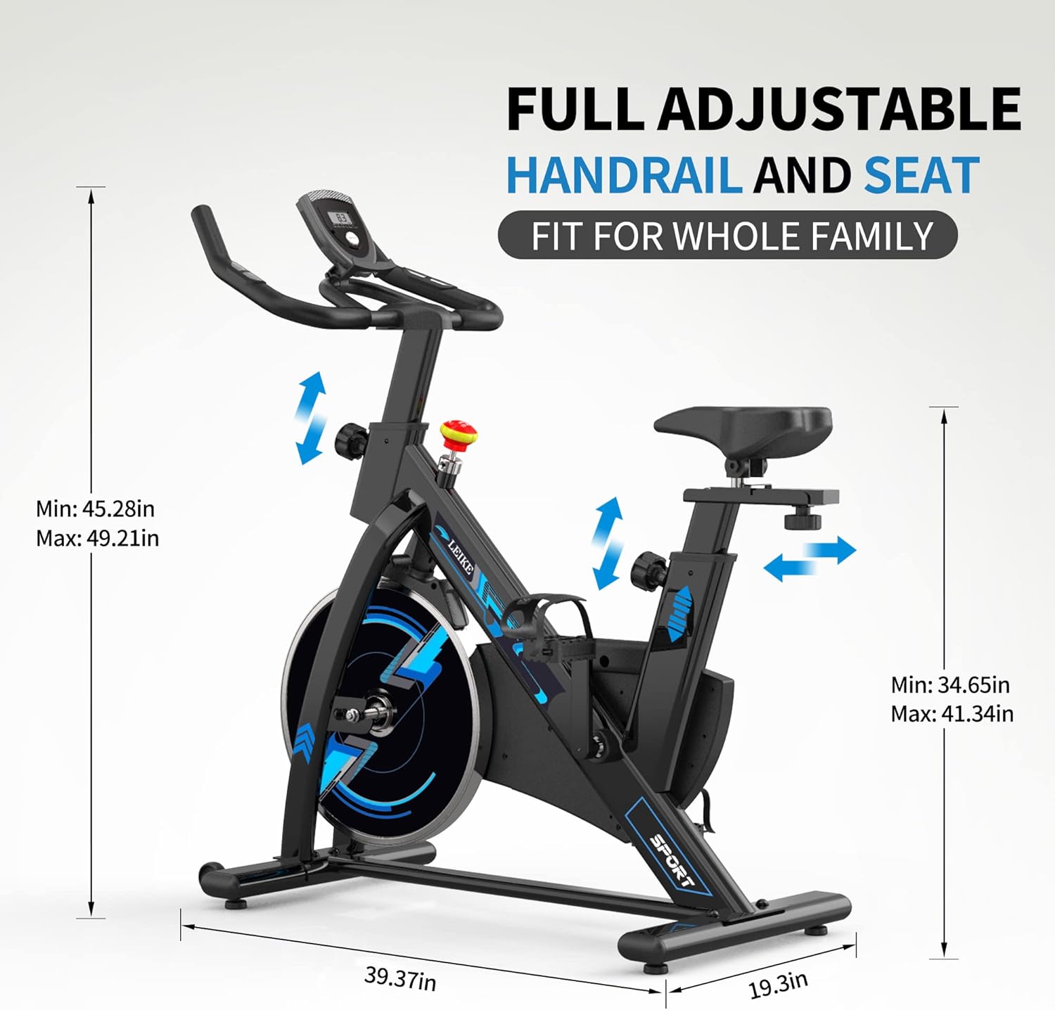 Leikefitness Exercise Bike,Indoor Cycling Bike