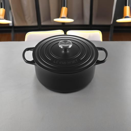 Le Creuset Enameled Cast Iron Signature Round Dutch Oven, 5.5 qt., Cerise