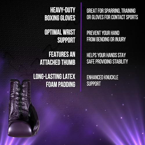 CLETO REYES Traditional Professional Boxing Gloves with Laces for Training, Sparring and Heavy Punching Bags for Men and Women, MMA, Kickboxing