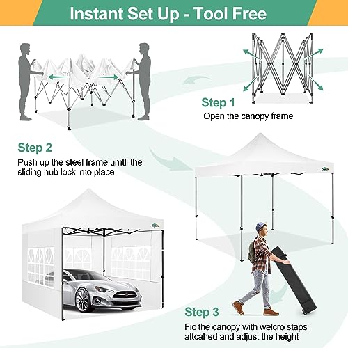 COBIZI 13x26 Pop Up Tent 13x26 Canopy with Sidewalls Heavy Duty Canopy Party Tent for Parties