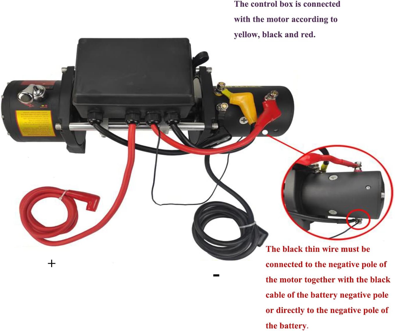 LEAVAN 13500 LB Electric Winch,12V DC Winch with Steel Cable Wire Rope: 21.5L x 6.3W x 8.6 H, 6.2 Ton Pulling Capacity