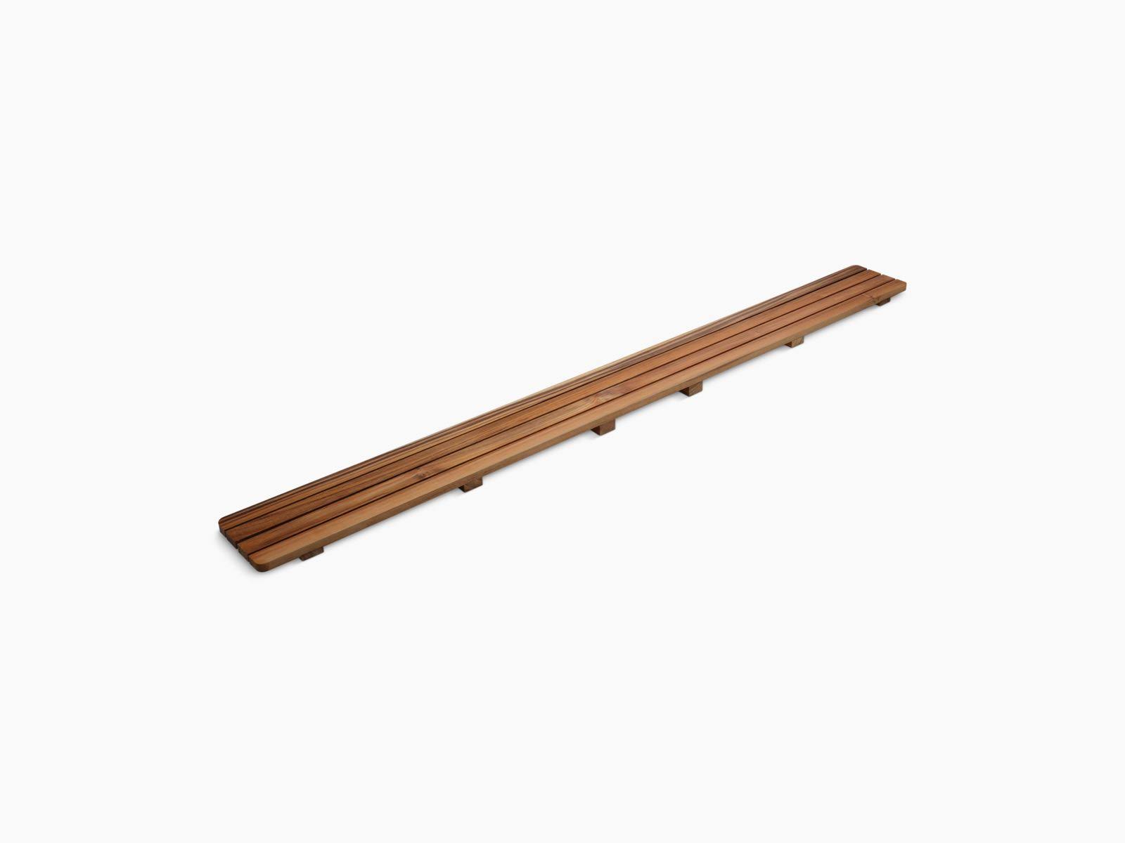KOHLER K-9337-NA Groove Teak Drain Cover 60 In. Receptor