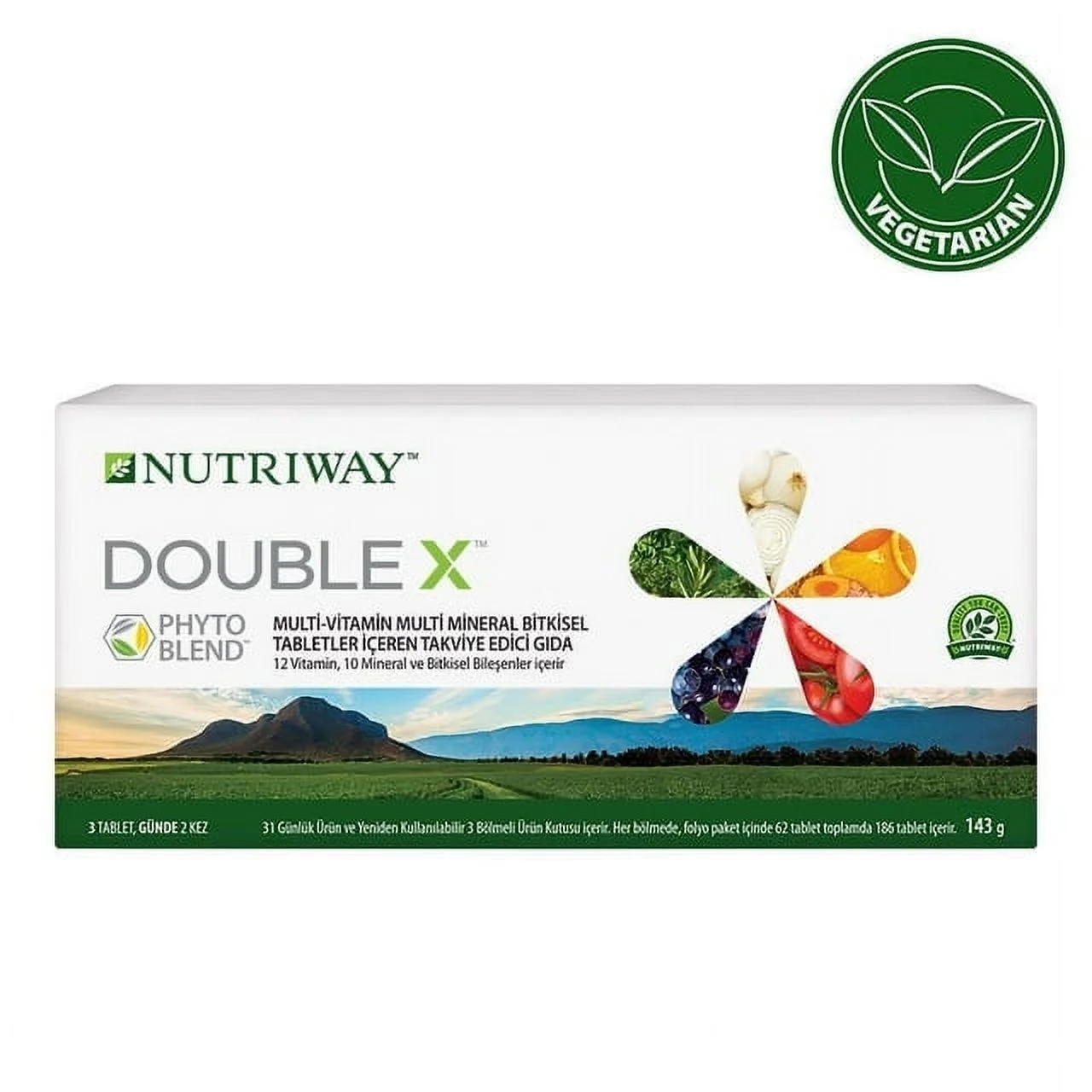 Nutriway Nutrilite Double X Multivitamin – 31 Day 186 Tablets Refill Package 3 Pack