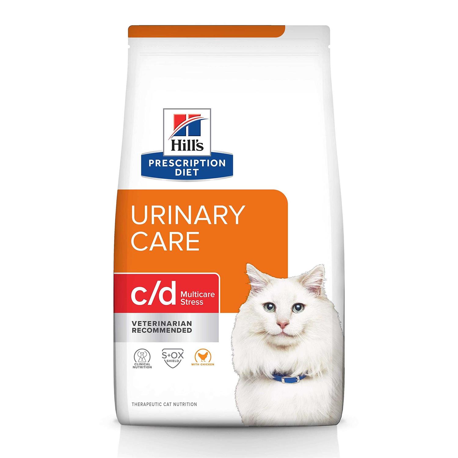 Hill&amp;s Prescription Diet c/d Multicare Stress Urinary Care with Chicken Dry Cat Food - Pet Supplies online store
