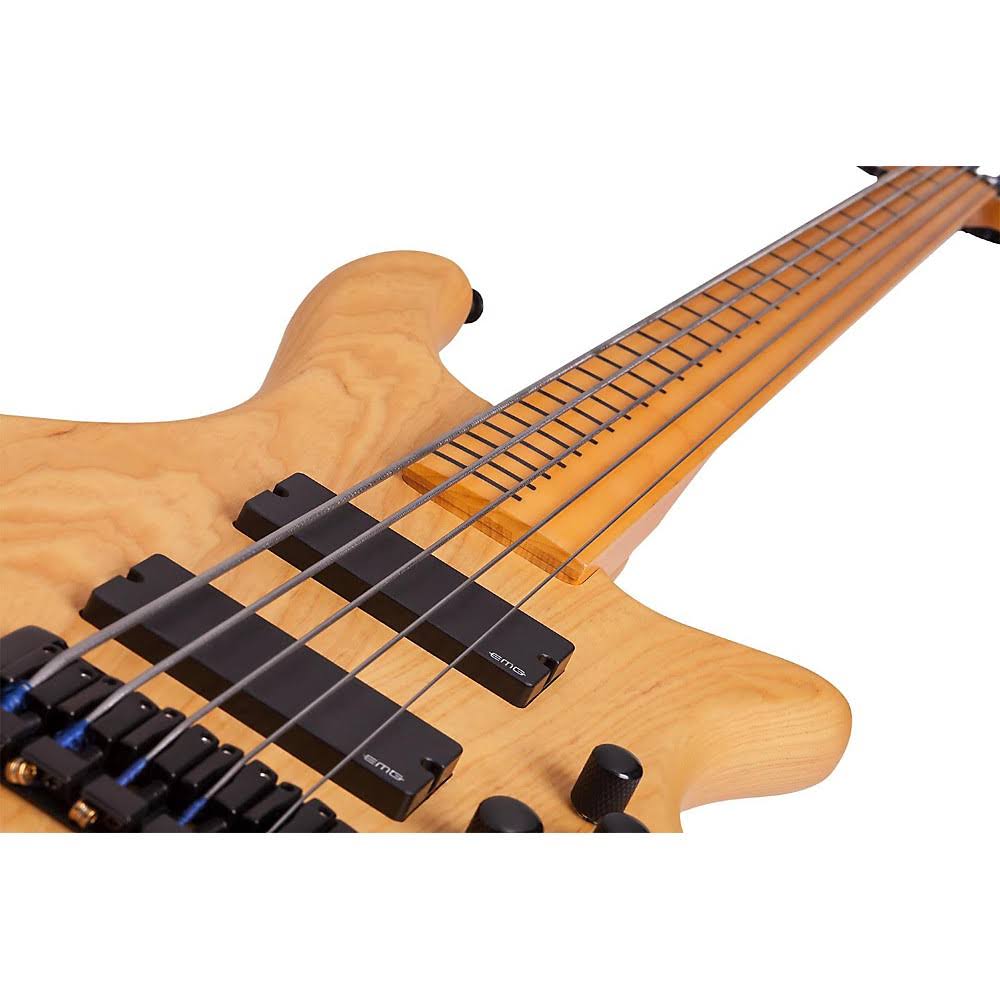 Schecter Session Stiletto 5 Fretless Electric Bass Aged Natural Satin