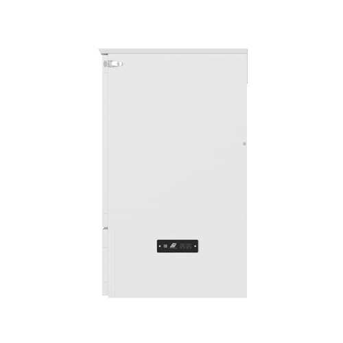 AFI Southampton Queen Murphy Bed Chest with Mattress, Storage, and Built-in Charger in Grey