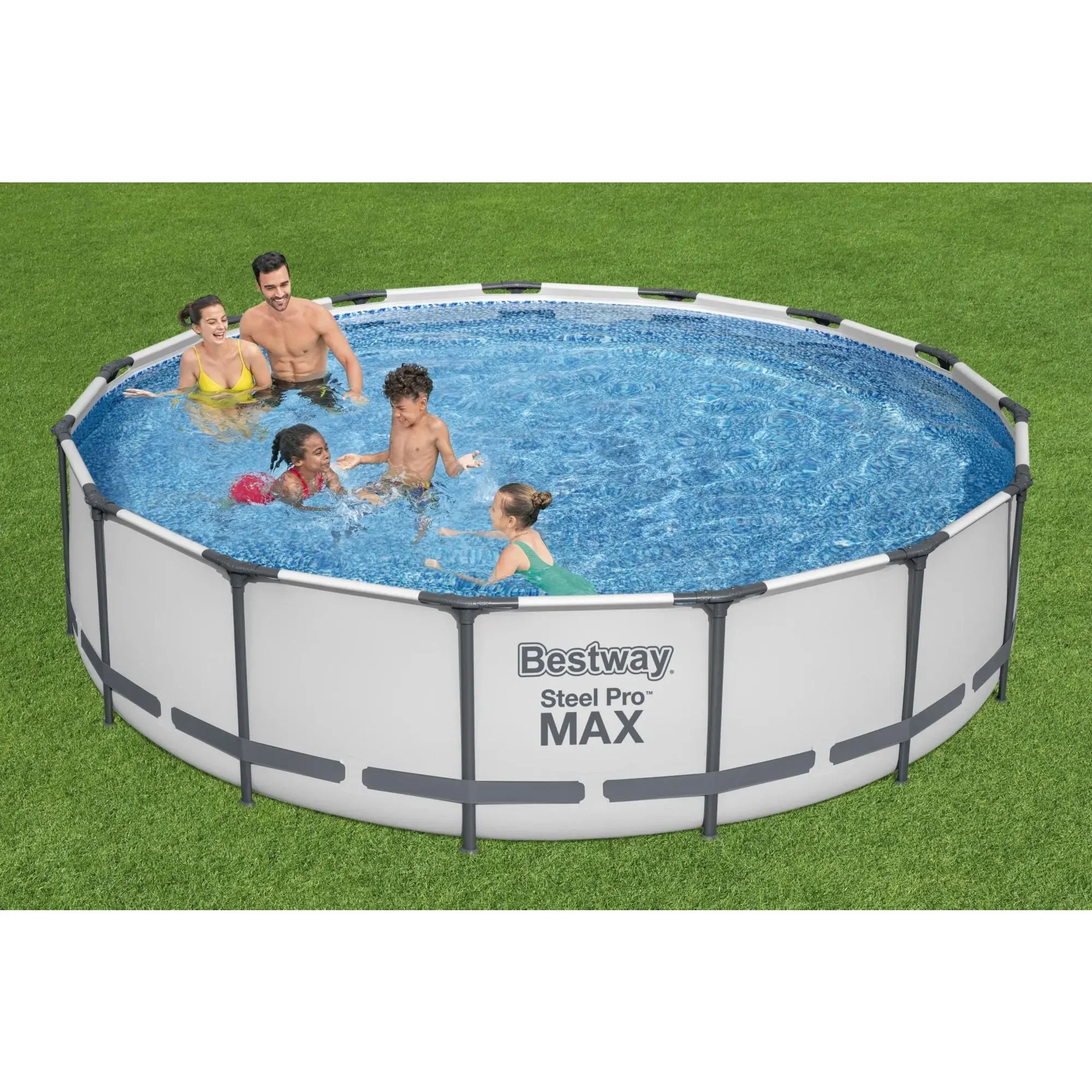 Bestway Steel Pro Max 15'x42 Round Frame Above Ground Pool w/ Filter Pump(Used)