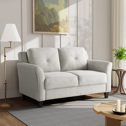 Lifestyle Solutions Harrington Loveseat, Black