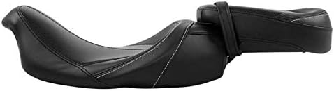 Low-Profile Rider and Passenger Seat Two Up Leather Seat Fit For Harley Road King Road Glide Street Glide Electra Glide Ultra Classic 2009-2022