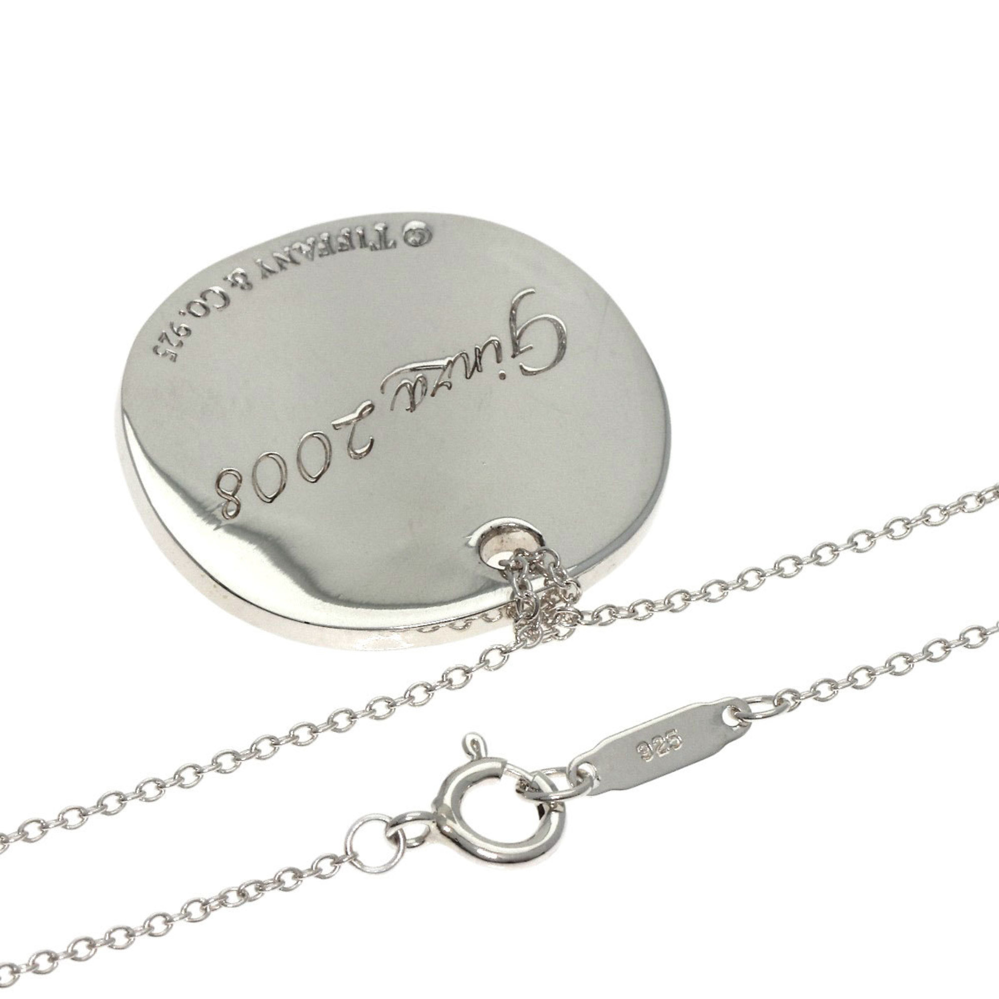 Pre-Owned Tiffany Notes Round Ginza 2008 Necklace Silver Ladies TIFFANY&Co. (Good)