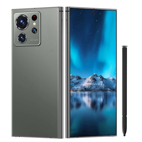 S24 Ultra Unlocked Cell Phones Smartphone with Built-in Pen 8+256GB Android 13 Phones 6.8" HD Screen Dual SIM 108MP+48MP Camera 6800 mAh (Green)