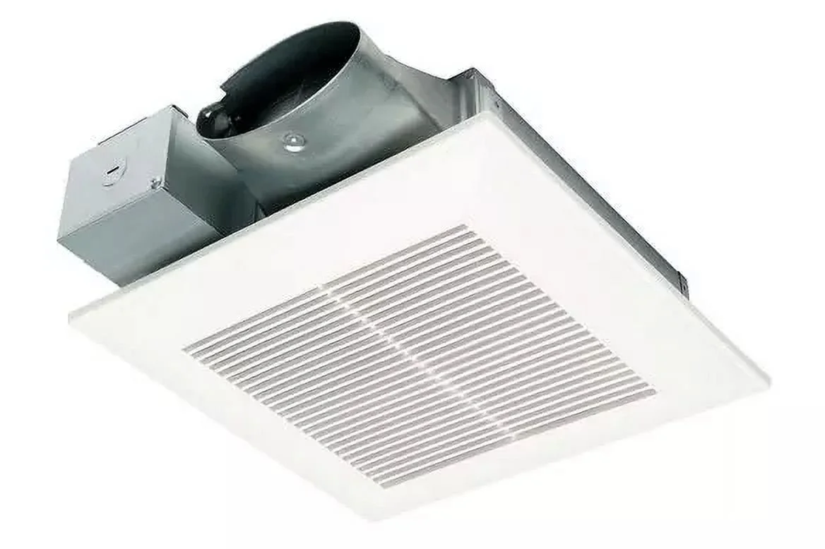 Panasonic WhisperValue® DC Fan with ECM motor and Pick-A-Flow 50, 80 or 100 CFM, Built-in Condensation Sensor, ceiling or wall mount