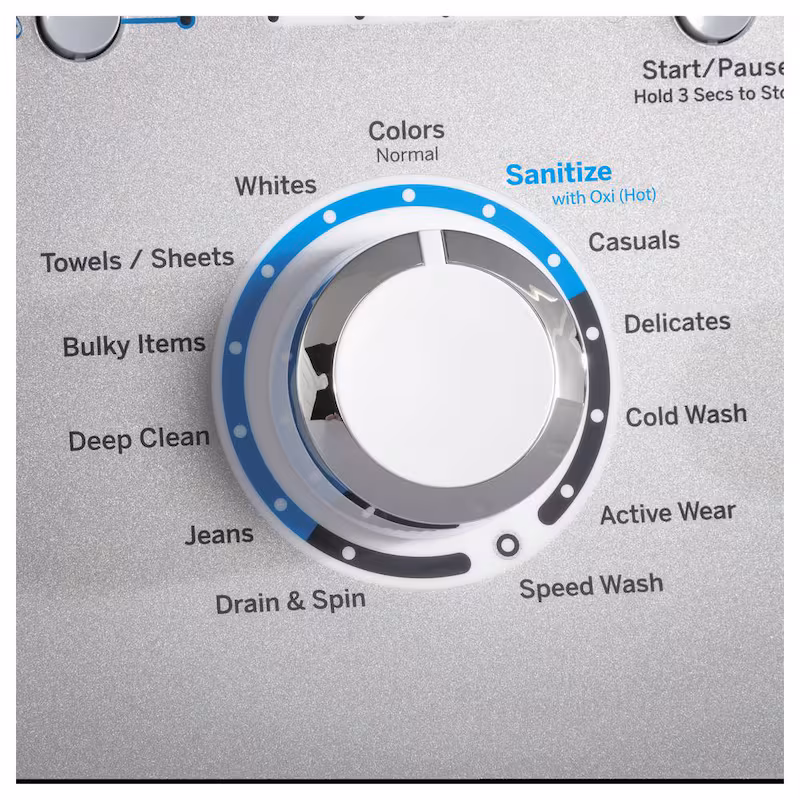4.6 cu. ft. High-Efficiency White Top Load Washing Machine with Sanitize with Oxi, ENERGY STAR