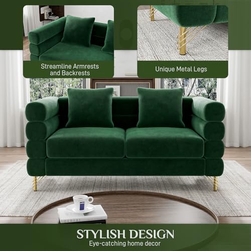 Cloud Couch for Living Room, 79" Modern Overstuffed Deep Seat Boucle Sherpa 3 Seater Sofa with 3 Pillows