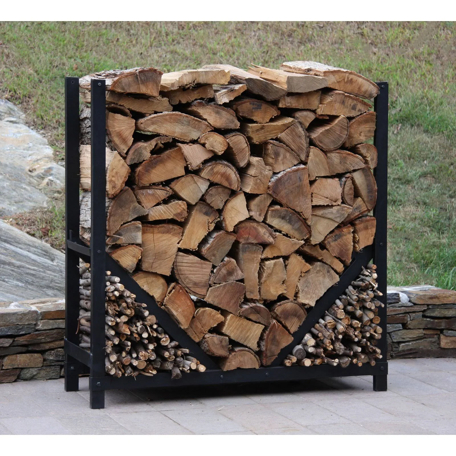 ShelterIt Straight Firewood Log Rack, 4&
