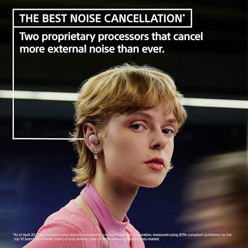 Sony WF-1000XM5 The Best Truly Wireless Bluetooth Noise Canceling Earbuds & in-Ear Headphones with Alexa Built-in, Black