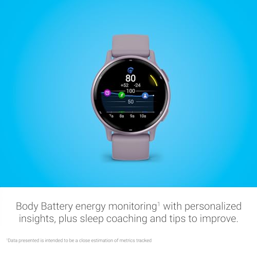 Garmin v&iacute;voactive 5, Health and Fitness GPS Smartwatch, AMOLED Display, Up to 11 Days of Battery, Ivory