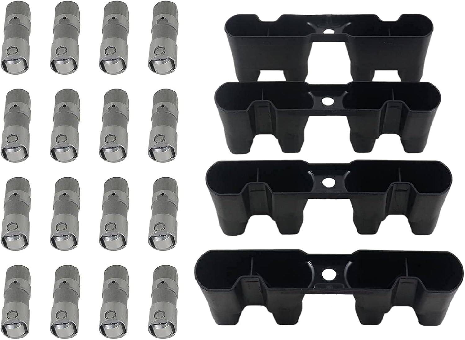 TEKKOAUTO 16 Pcs Hydraulic Roller lifters Valve Lifter Compatible with GM Chevy Silverado Cadillac Buick GMC Pontiac LS1 LS2 LS7 LS3 LQ4 LQ9 HL124