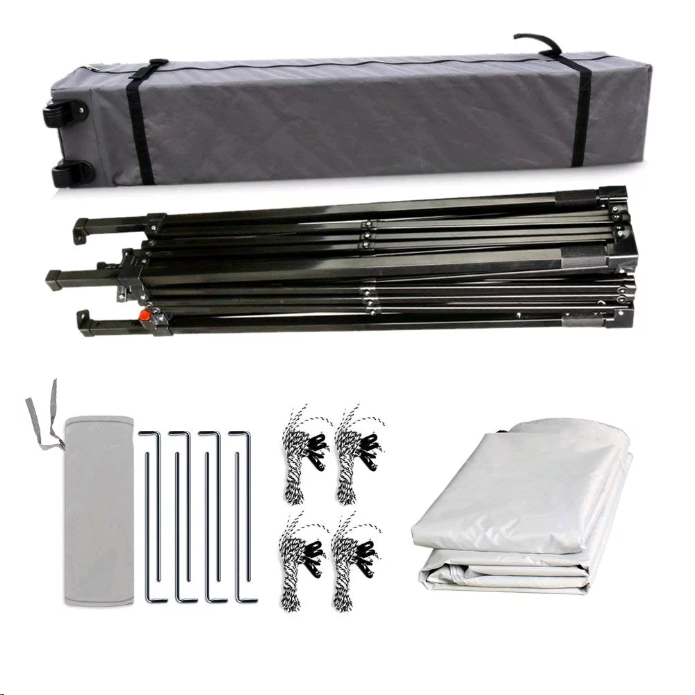 Leader Accessories 10 x 10 ft Instant Canopy Pop Up Canopy White Straight Leg - Curated Treasures Market