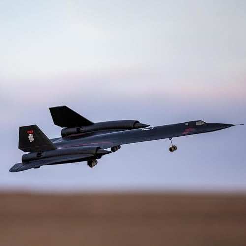 E-flite RC Airplane SR-71 Blackbird 40mm Twin EDF BNF Basic Transmitter Battery and Charger Not Included EFL02050