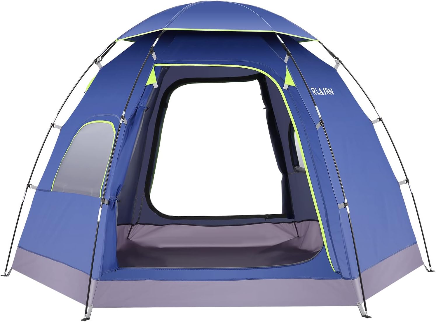 4 Person Camping Tent, RLAIRN Waterproof Family Dome Tent with Removable Rain Fly and Carrying Bag, Portable Tent for 2-4 Person