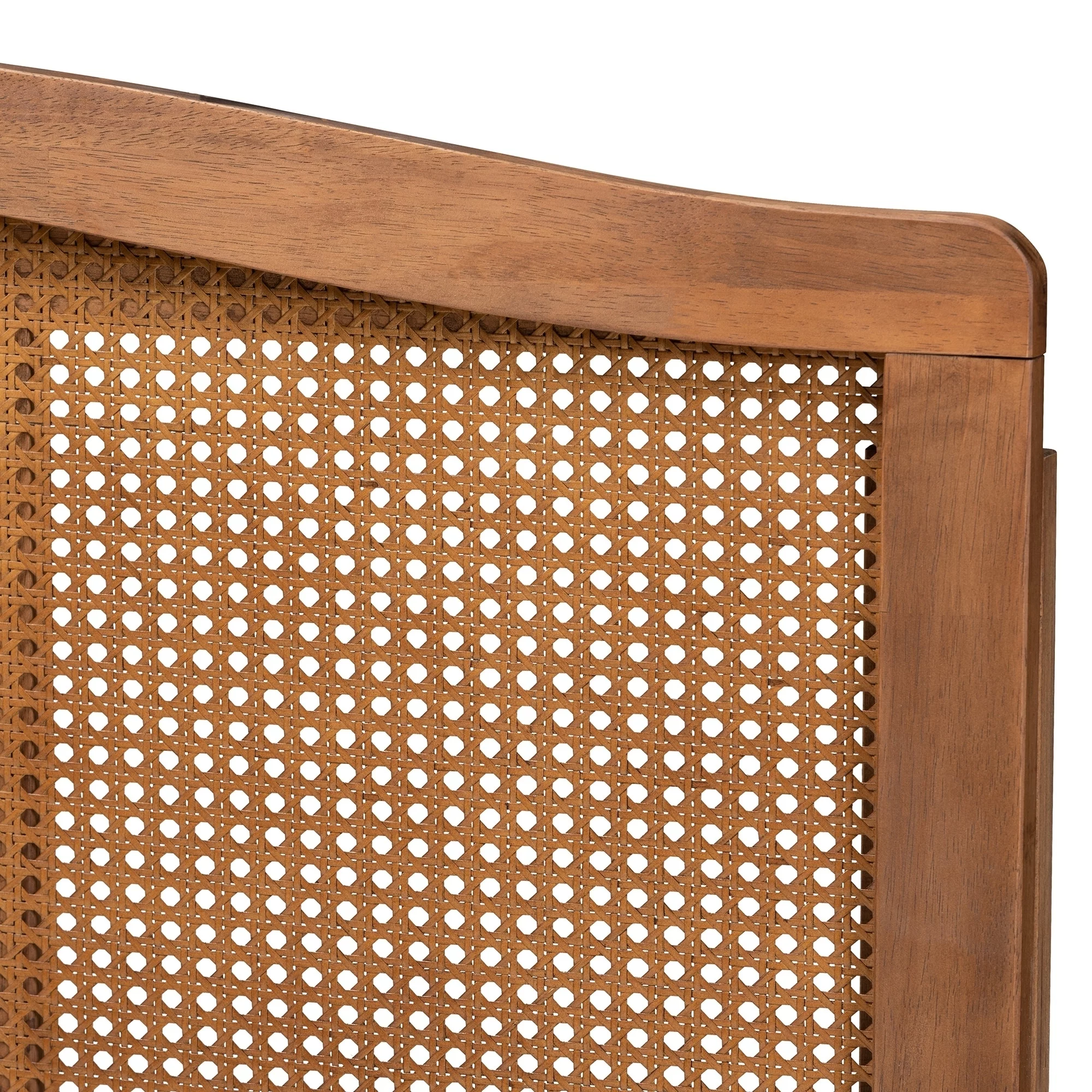 Carson Carrington  Ugglom Wood and Synthetic Rattan Headboard King