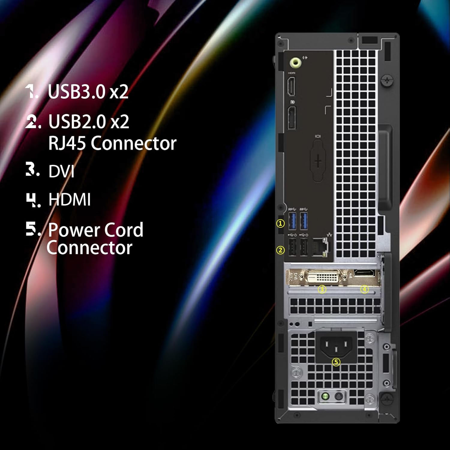 Dell RGB Gaming Desktop Computer, Intel Quad Core I5-6500 up to 3.6GHz, GeForce GT 1030 2G GDDR5, 32GB Memory, 1T SSD, RGB Keyboard & Mouse