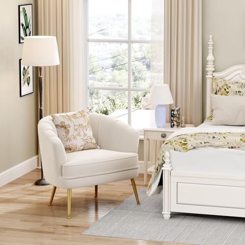 Andeworld Velvet Accent Chair, Upholstered Modern Single Sofa Side Chair