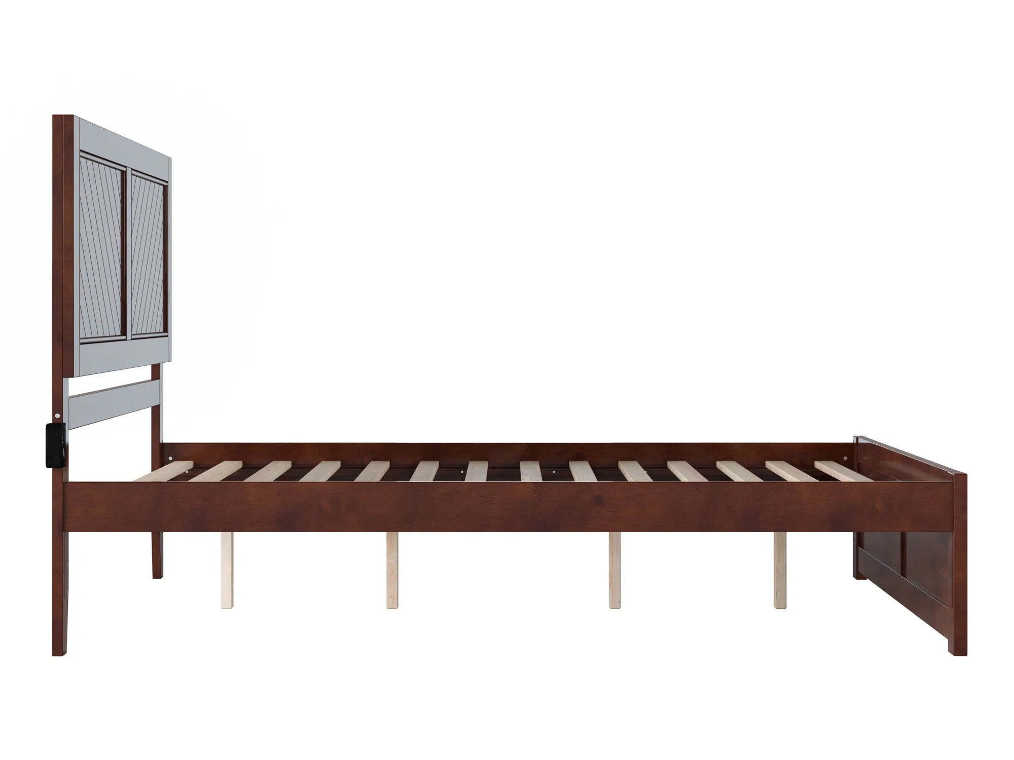 AFI Canyon Walnut Solid Wood Platform Bed with Matching Footboard, Queen