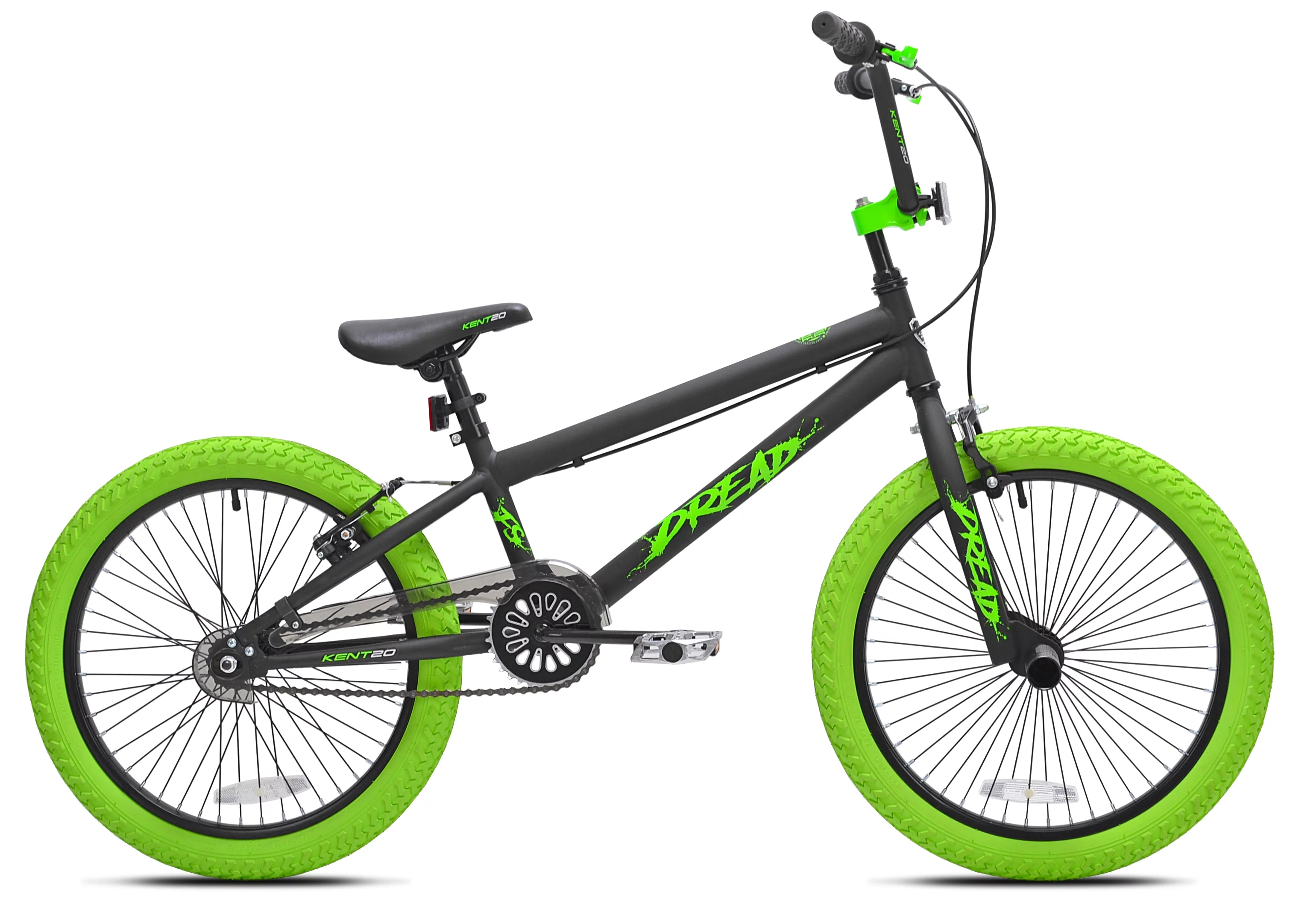Kent 20 in. Dread BMX Boys Child Bike, Green and Black