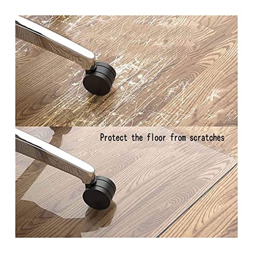 Clear Vinyl Plastic Floor Runner Protector Runner Rug Hardwood Cover Protector Clear Carpet, Wood Floor/Tile/Table Top Waterproof Rug Runner