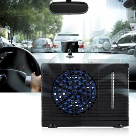 Mini Air Conditioner,HURRISE Portable 12V Car Truck Home Mini Air Conditioner Evaporative Water Cooler Cooling Fan, Black
