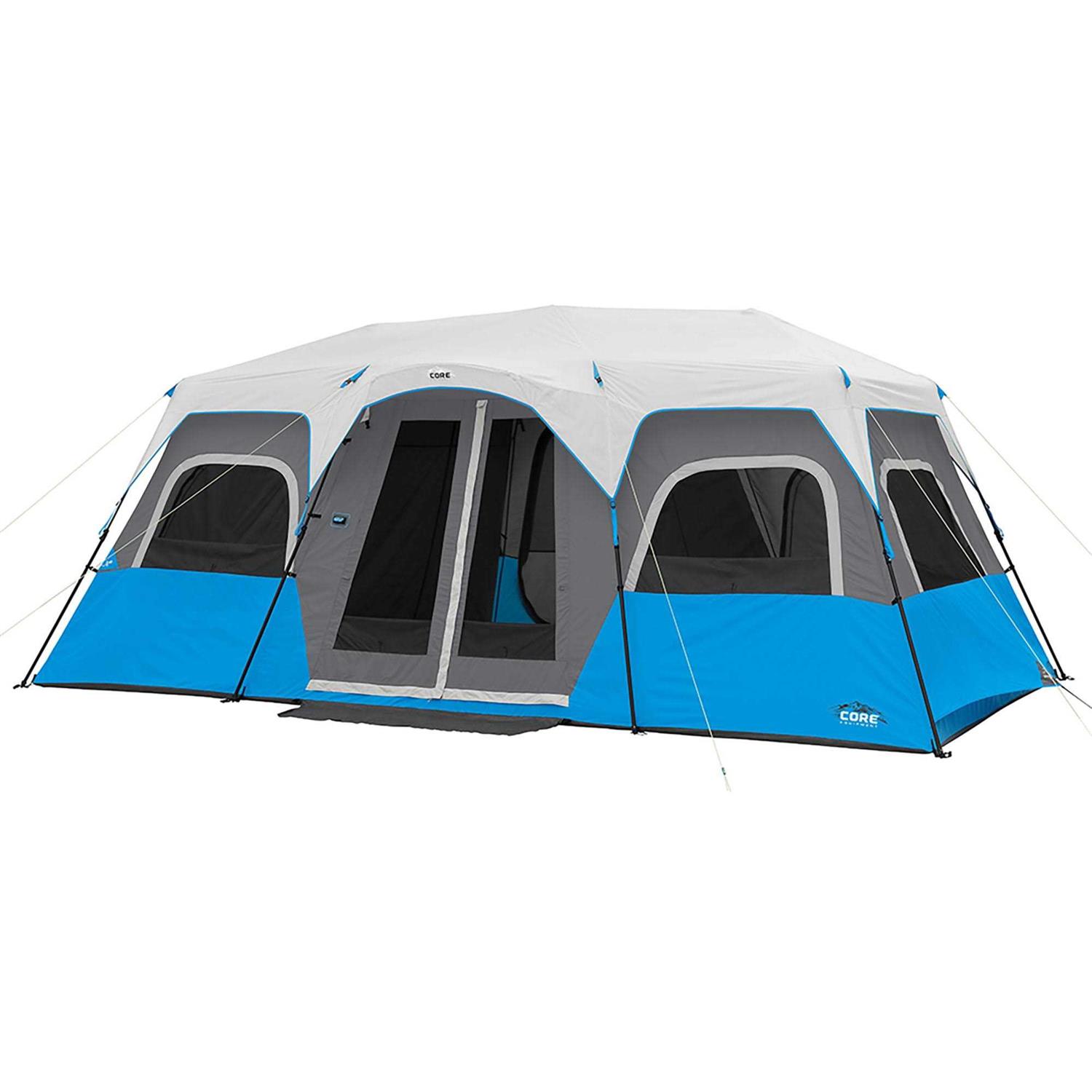Core Equipment 12 Person Lighted Instant Cabin Tent - Sports Supplies Online Store