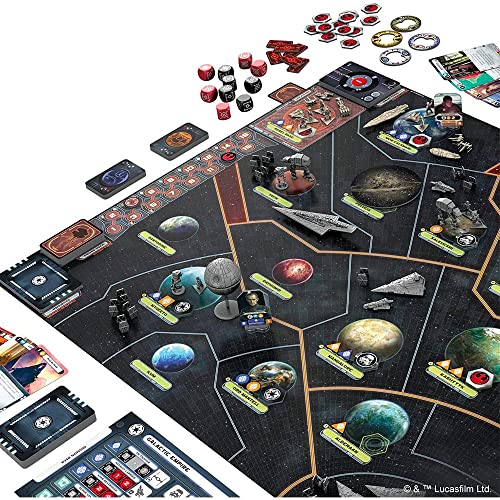 Asmodee Star Wars: Rebellion Board Game - Epic Galactic Empire vs Rebel Alliance Conflict, Tabletop Miniatures Strategy Game for Adults, Ages 14+