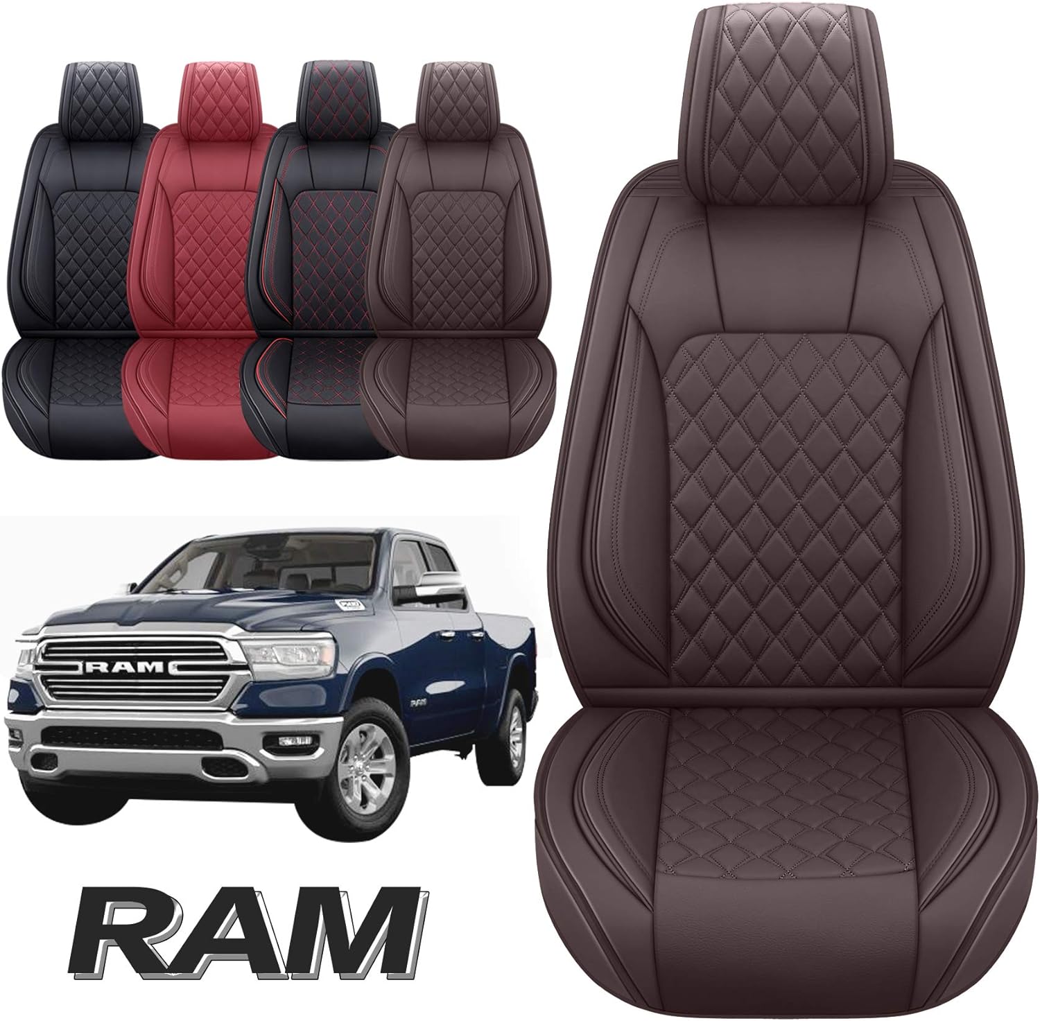 Aierxuan Car Seat Covers for Dodge Ram Custom Fit 2009-2022 1500