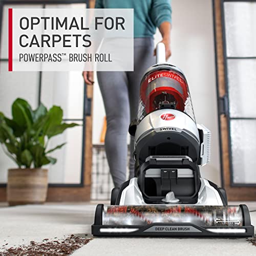 Hoover MaxLife Elite Swivel Vacuum Cleaner with HEPA Media Filtration, Bagless Multi-Surface Upright for Carpet and Hard Floors