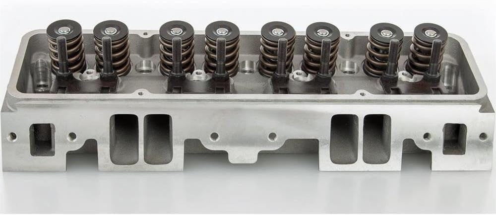 Cylinder Head, Assembled, 2.020/1.600 in Valves, 180 cc Intake, 64 cc Chamber, 1.460 in Springs, Straight Plug, Aluminum, Small Block Chevy