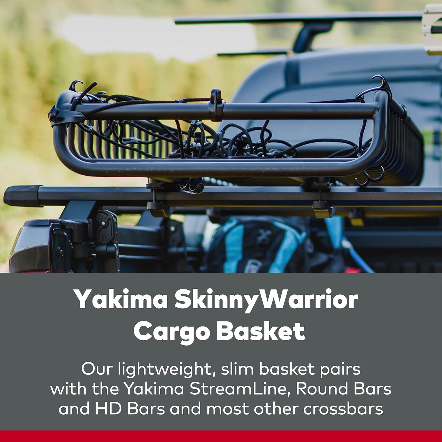 YAKIMA, SkinnyWarrior, Long and Narrow Multisport Rooftop Cargo Basket