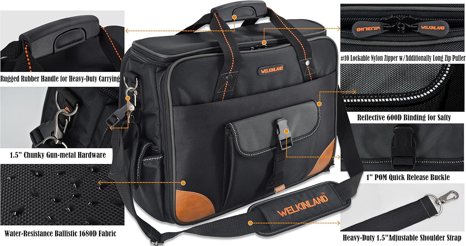 88-Pockets Electrician tool bag, Electricians tool bag, Electrician bag, Electrical tool bags, Technician tool bag, Computer technician bag